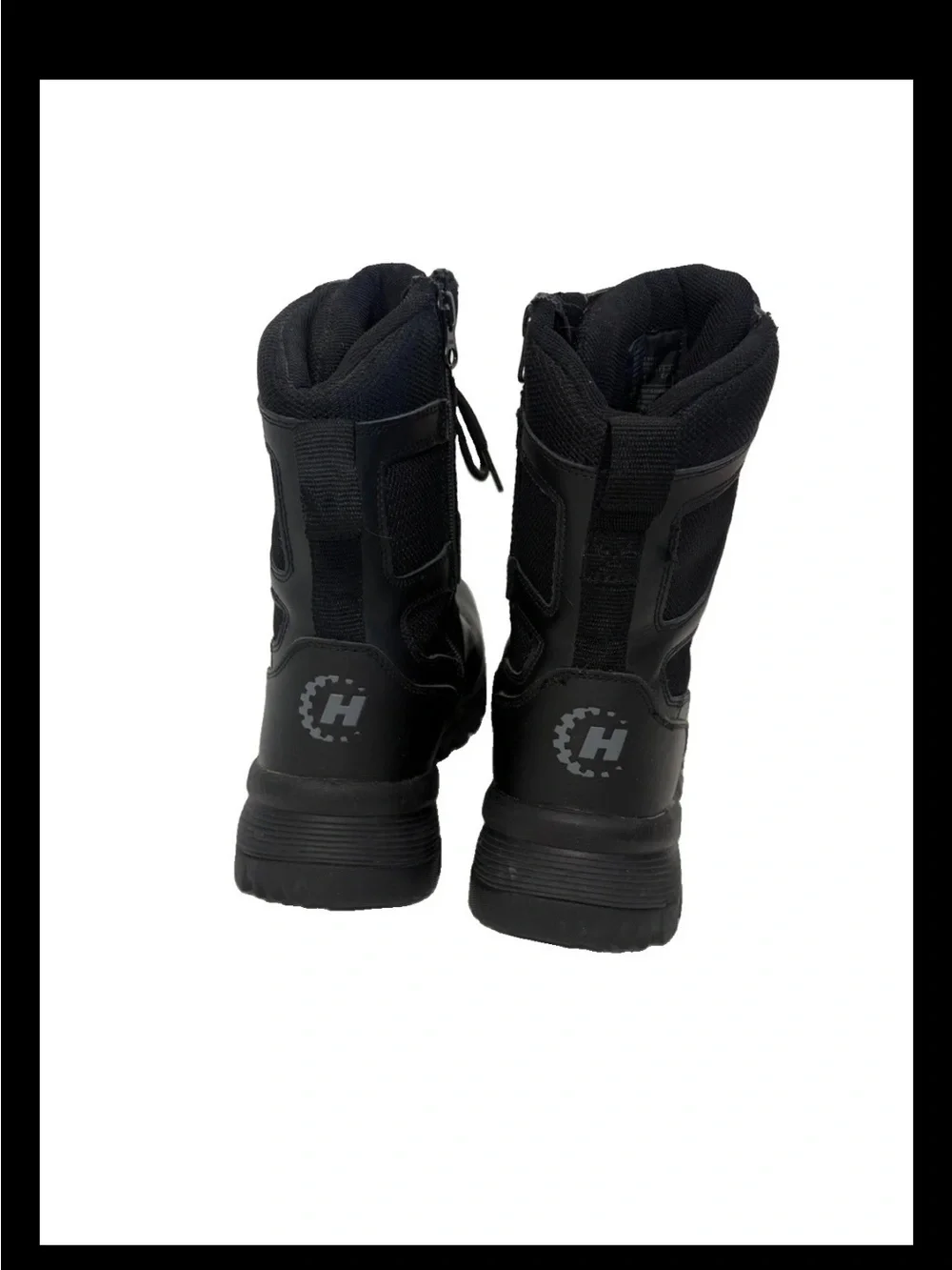 Hytest Steel Toe Tactical Military Lace Up Work Boots Black Mens 10
